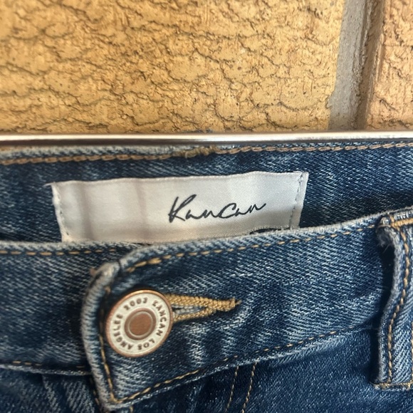 KanCan Mordekaiser High Rise Dad Jeans Straight Leg Distressed Women’s Size 24 - Picture 3 of 6